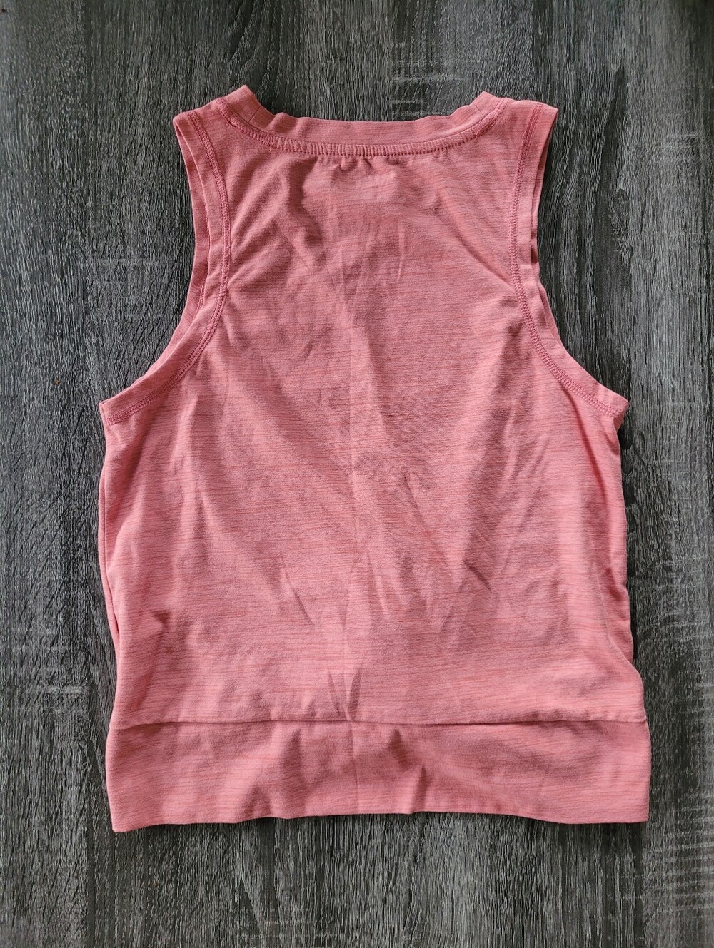 Old Navy Coral Pink Twist-Hem Sleeveless Tank Top - Picture 3 of 4